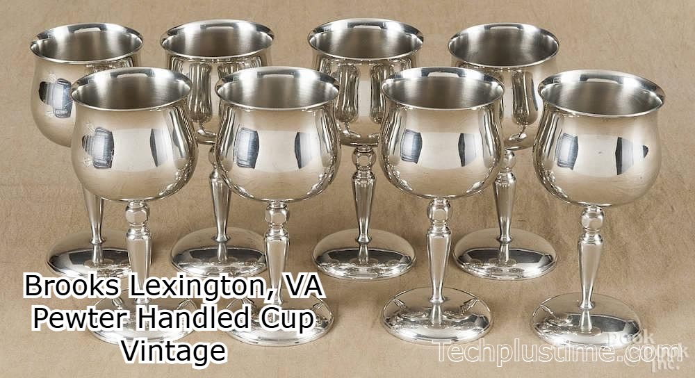 Brooks Lexington, VA Pewter Handled Cup Vintage