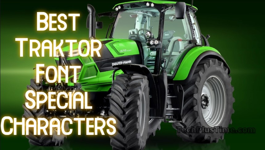 Best Traktor Font Special Characters